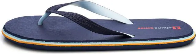 Alt view image 2 of 7 - Alpine Swiss Men's Flip Flops | Ultra-light Thin EVA foam Sandals for Beach Pool Everyday Wear | Simple Flexible Flip Flops for Men