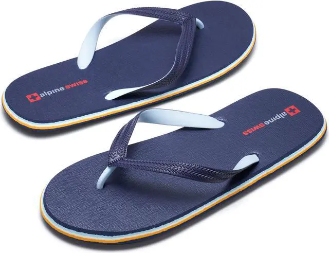 Main image of Alpine Swiss Men's Flip Flops | Ultra-light Thin EVA foam Sandals for Beach Pool Everyday Wear | Simple Flexible Flip Flops for Men