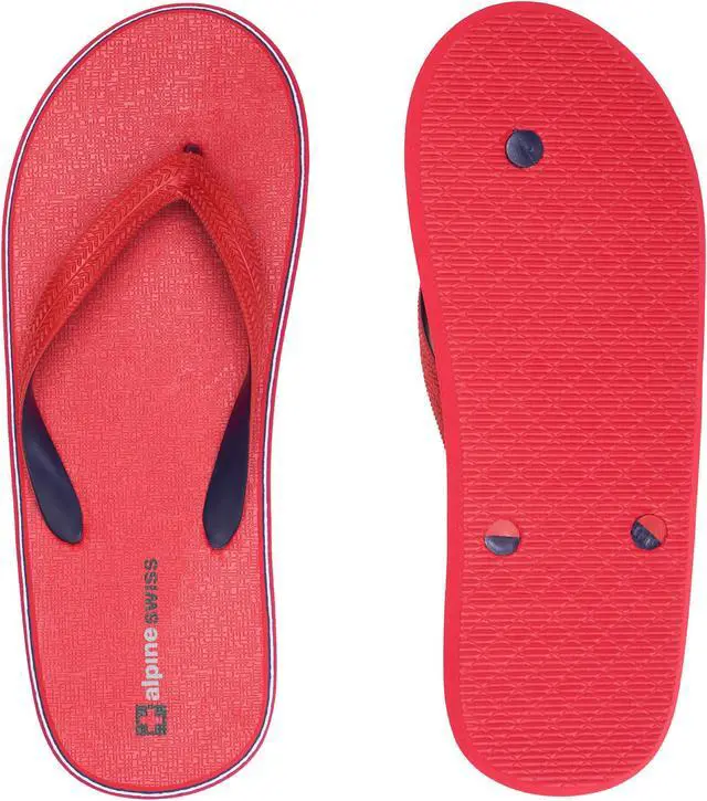 Alt view image 4 of 7 - Alpine Swiss Men's Flip Flops | Ultra-light Thin EVA foam Sandals for Beach Pool Everyday Wear | Simple Flexible Flip Flops for Men