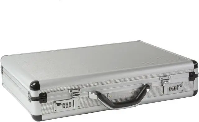 Alt view image 5 of 10 - Alpine Swiss Executive Aluminum Briefcase Padded Laptop Briefcase For Men Hard Shell Attache Case Combo Lock Business Case
