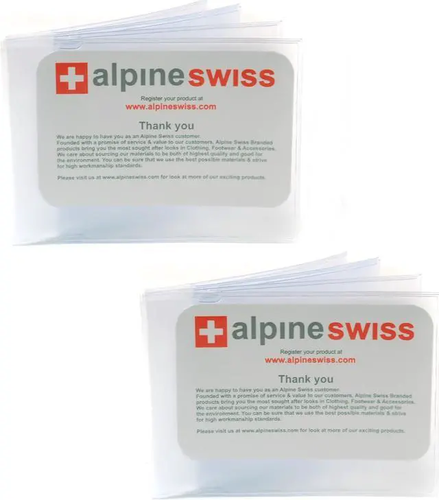 Alt view image 10 of 11 - Alpine Swiss SET OF 2 Wallet Insert Replacements 6 page Card Holder Made in USA