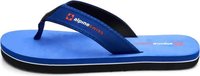 Alt view image 2 of 7 - Alpine Swiss Mens Flip Flops Lightweight Thong Sandals Beach Slides EVA Sole for Comfort Durable Flip Flops for Men Casual Wear Pool Outdoor Sandal