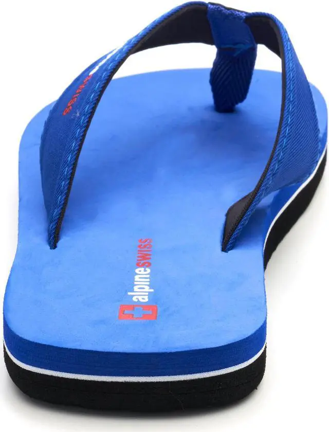 Alt view image 6 of 7 - Alpine Swiss Mens Flip Flops Lightweight Thong Sandals Beach Slides EVA Sole for Comfort Durable Flip Flops for Men Casual Wear Pool Outdoor Sandal
