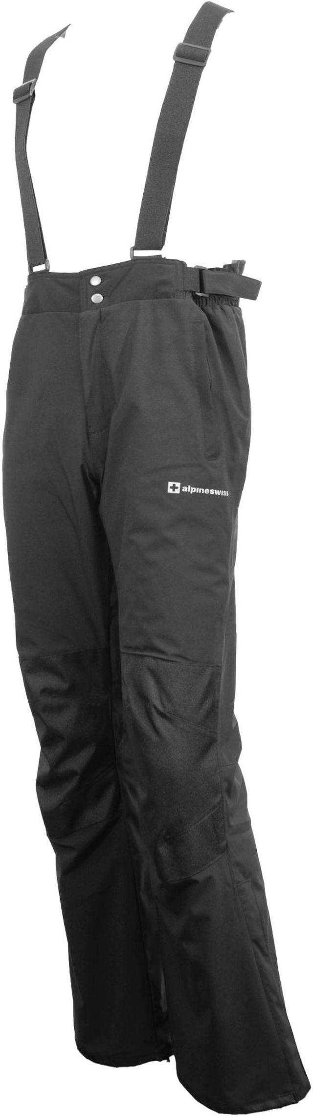  Alpine Swiss Mens Waterproof Snow Pants with Removable  Suspenders Insulated Winter Snowboarding Ski Pants BLK Large : Clothing,  Shoes & Jewelry