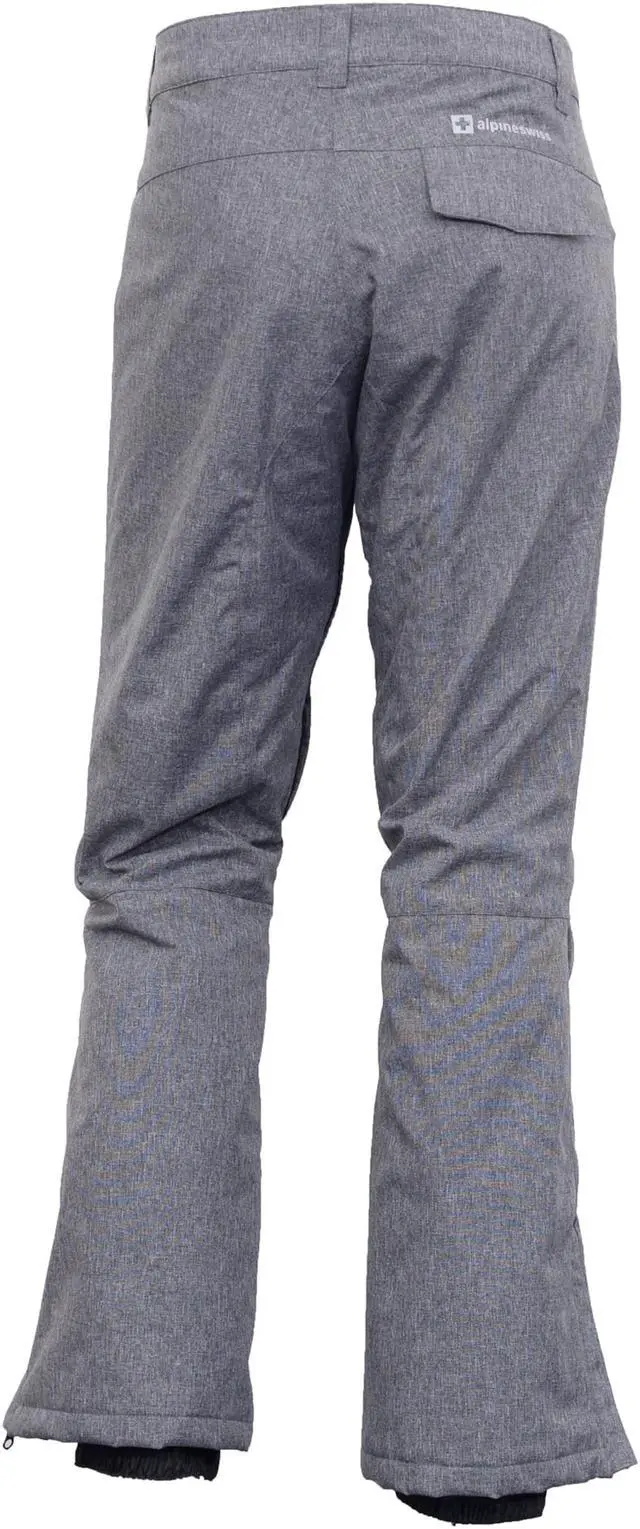 Alt view image 6 of 7 - Alpine Swiss Mens Waterproof Ski Snowboarding Pants Insulated Winter Snow Pants