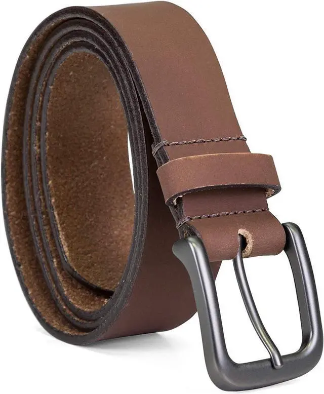 Main image of Timberland Mens Belt Genuine Leather Dressy Classic Black or Brown Sizes 32 - 40
