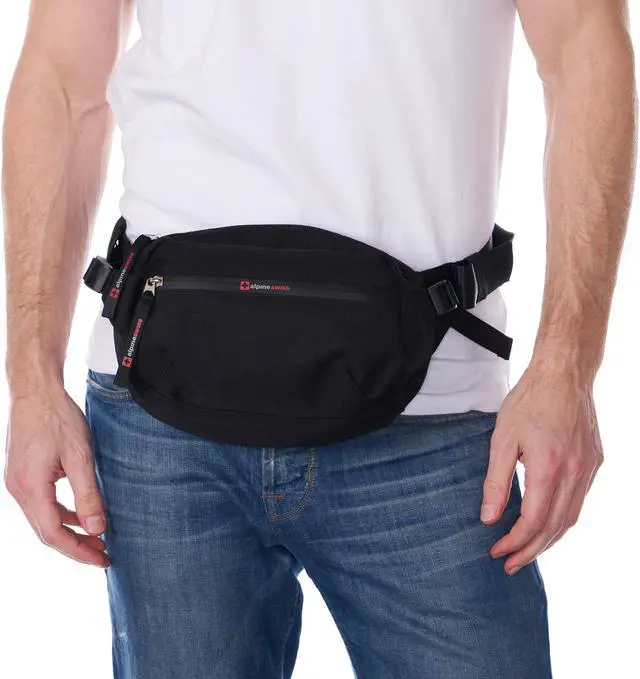 Alt view image 2 of 7 - Alpine Swiss Fanny Pack Adjustable Waist Bag Sling Crossbody Chest Pack Bum Bag