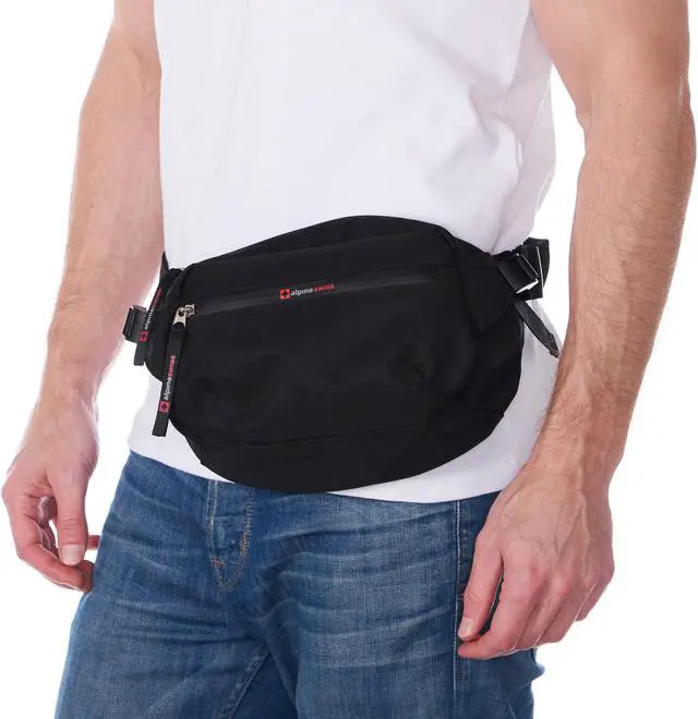 Alt view image 6 of 7 - Alpine Swiss Fanny Pack Adjustable Waist Bag Sling Crossbody Chest Pack Bum Bag