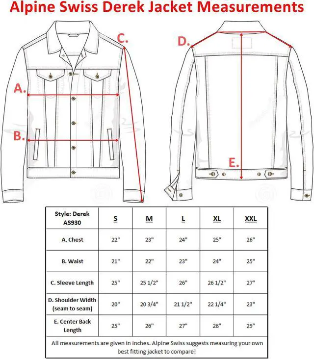 Alt view image 6 of 7 - Alpine Swiss Derek Mens Classic Denim Jacket Casual Button Up Jean Trucker Coat