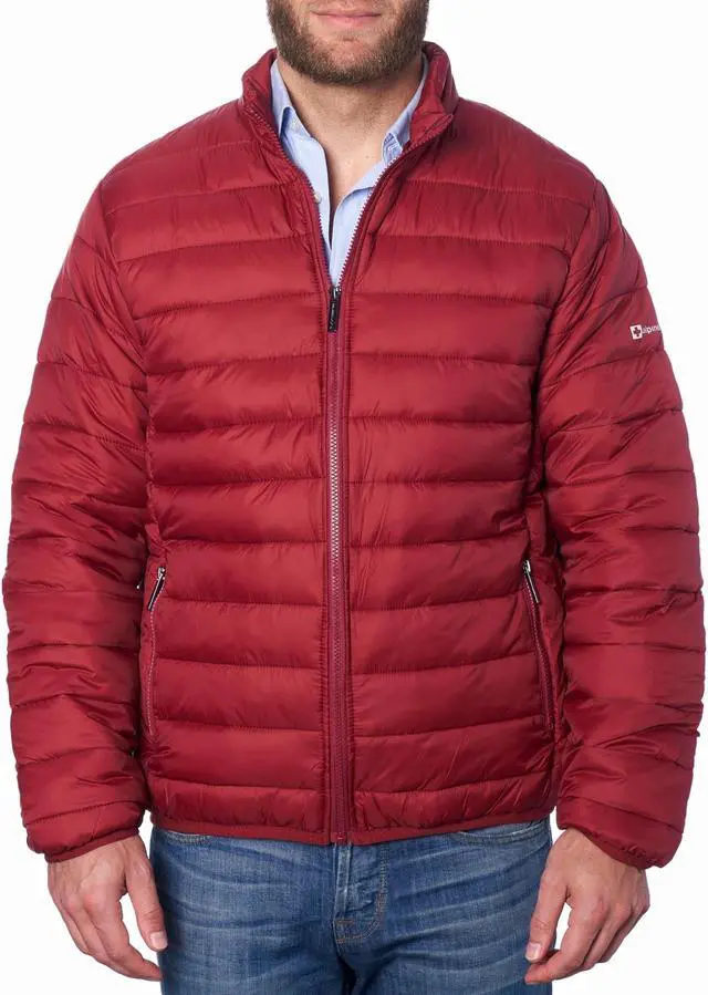 Alt view image 4 of 7 - Alpine Swiss Niko Mens Puffer Jacket Warm Down Alternative Insulated Coat | Packable Water-Resistant & Windproof Winter Outerwear with Zipper Pockets