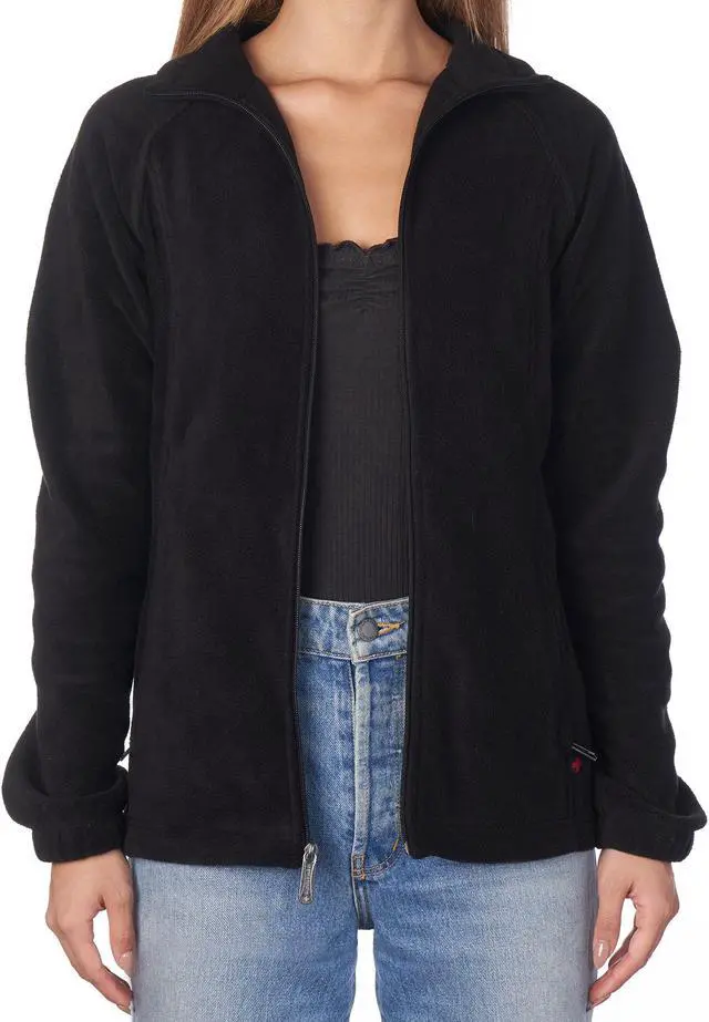 Alt view image 4 of 7 - Alpine Swiss Womens Full Zipper Soft Polar Fleece Jacket Lightweight Warm Coat