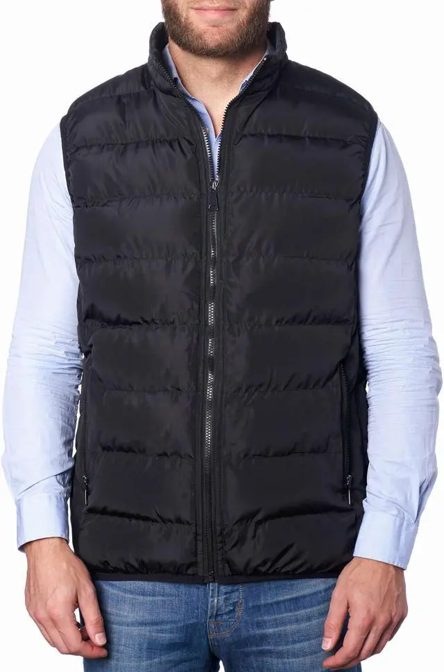 Main image of Alpine Swiss Mens Lightweight Down Alternative Puffer Vest Sleeveless Jacket
