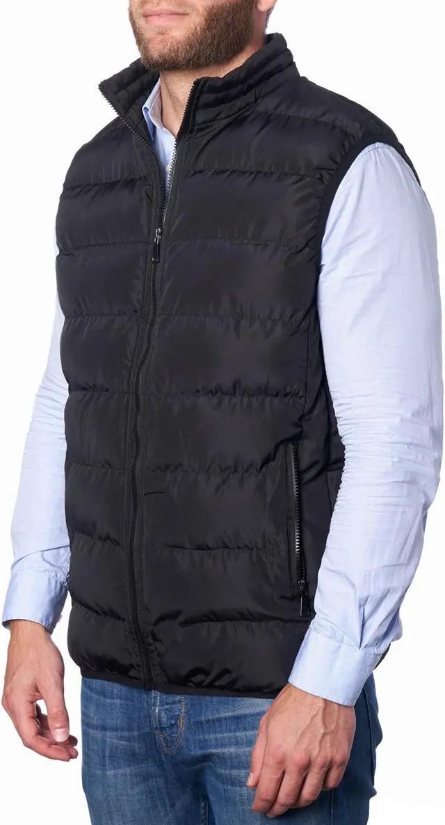 Alt view image 2 of 7 - Alpine Swiss Mens Lightweight Down Alternative Puffer Vest Sleeveless Jacket