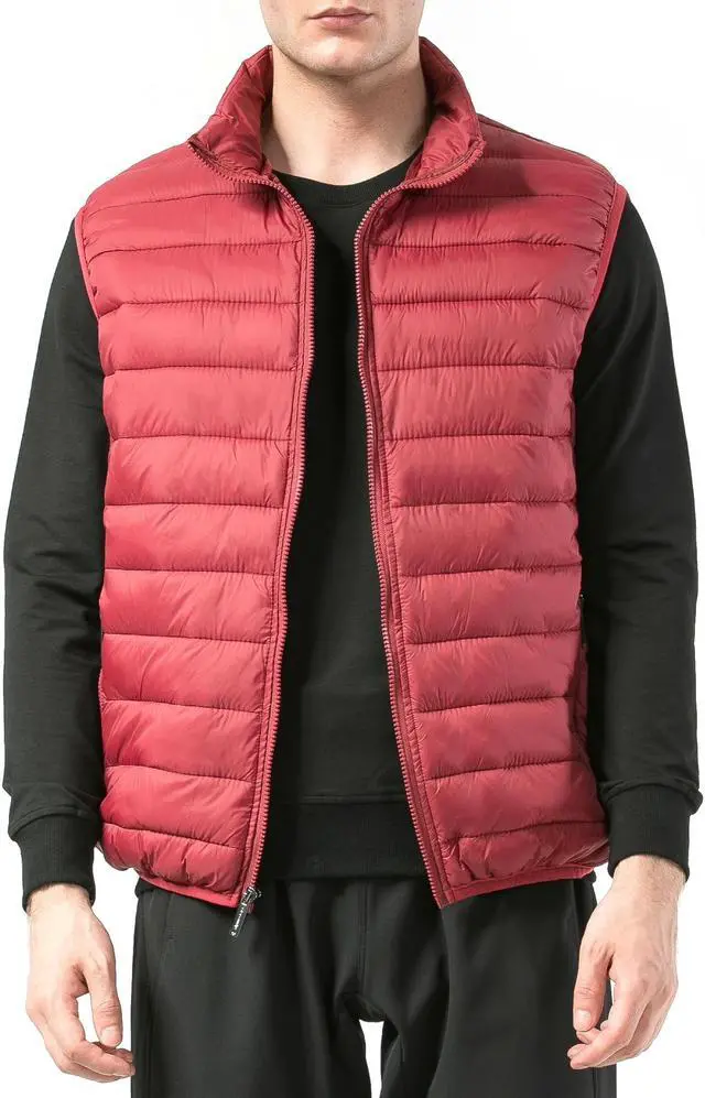 Main image of Alpine Swiss Clark Mens Puffer Vest Down Alternative Water Resistant Packable Outerwear Zip Up Pockets Warm Versatile Layer