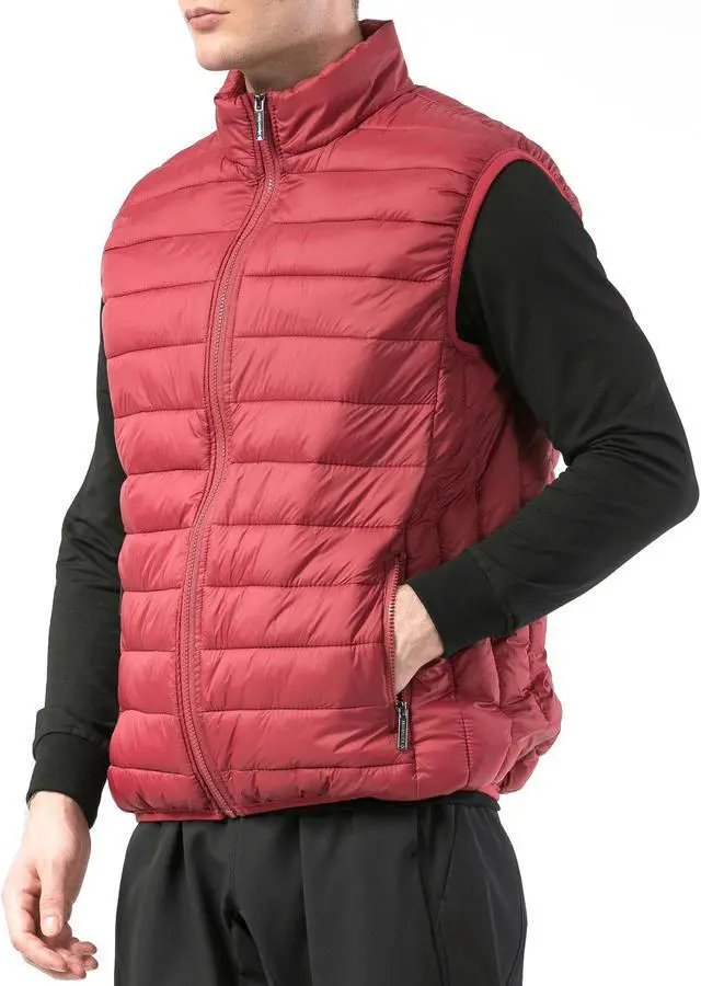 Alt view image 4 of 7 - Alpine Swiss Clark Mens Puffer Vest Down Alternative Water Resistant Packable Outerwear Zip Up Pockets Warm Versatile Layer