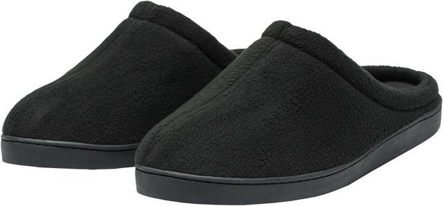 Alt view image 6 of 7 - Alpine Swiss Mens Memory Foam Fleece Clog Slippers Wide Warm Slip On House Shoes