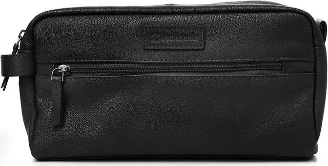 Main image of AlpineSwiss Sedona Toiletry Bag Genuine Leather Shaving Kit Dopp Kit Travel Case