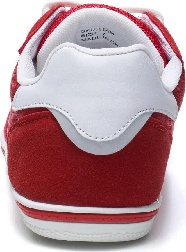 Alt view image 6 of 7 - Alpine Swiss Liam Mens Fashion Sneakers Suede Trim Low Top Lace Up Tennis Shoes