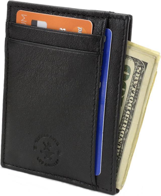 Minimalist Front Pocket Leather Card Wallet