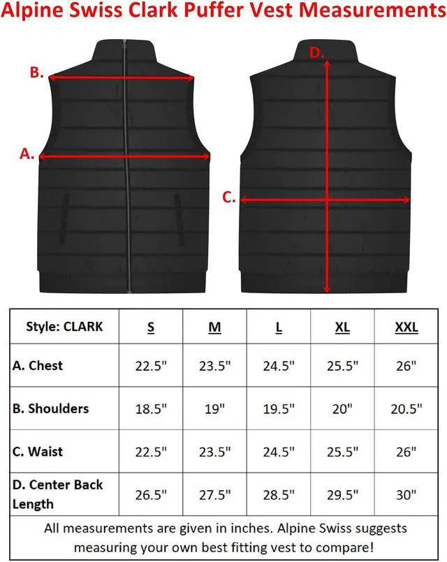 Alt view image 6 of 7 - Alpine Swiss Clark Mens Puffer Vest Down Alternative Water Resistant Packable Outerwear Zip Up Pockets Warm Versatile Layer