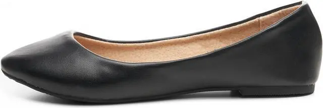 Alt view image 2 of 7 - Alpine Swiss Pierina Womens Classic Round Toe Ballet Flats Work Slip On Shoes