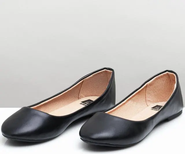 Alt view image 7 of 7 - Alpine Swiss Pierina Womens Classic Round Toe Ballet Flats Work Slip On Shoes