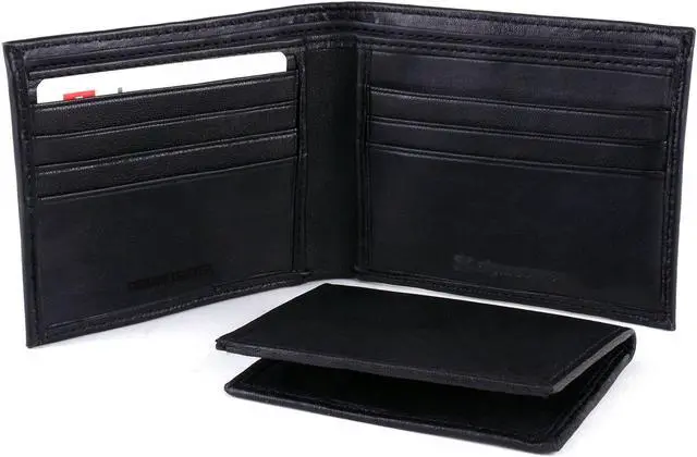 Alt view image 3 of 7 - Alpine Swiss Mens Wallet Trifold Bifold Billfolds to choose from Genuine Leather