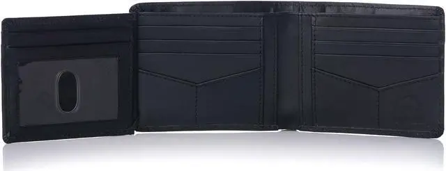 Alt view image 4 of 5 - Alpine Swiss RFID Mens Wallet Deluxe Capacity Hybrid Bifold Flipout ID Window