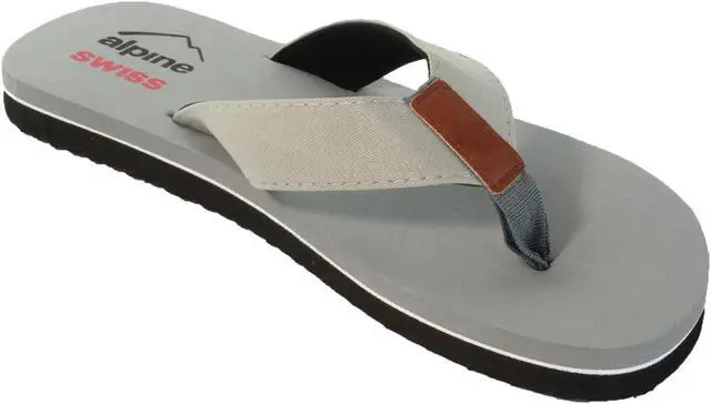 Alt view image 5 of 7 - Alpine Swiss Mens Flip Flops Lightweight Thong Sandals Beach Sandals EVA Sole for Comfort Durable Flip Flops for Men Casual Wear Pool Outdoor Sandal