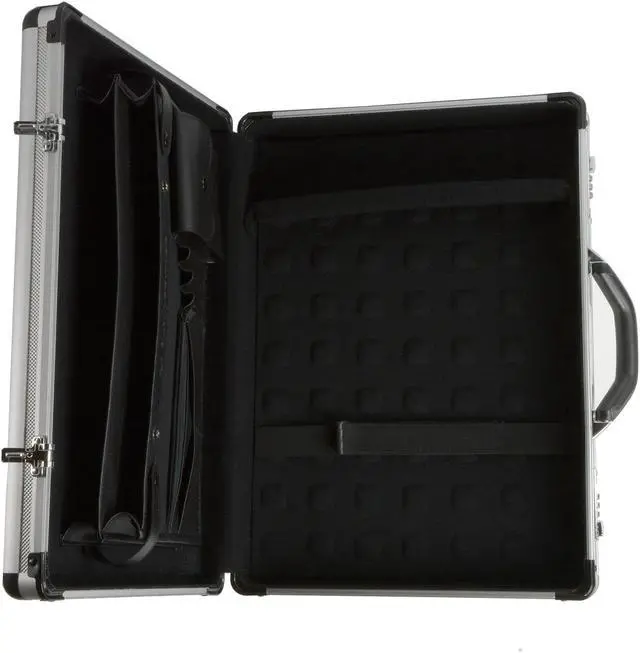 Alt view image 7 of 10 - Alpine Swiss Executive Aluminum Briefcase Padded Laptop Briefcase For Men Hard Shell Attache Case Combo Lock Business Case