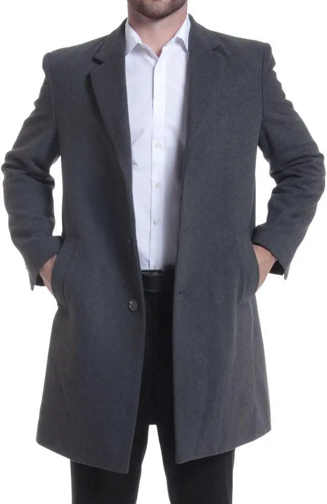Alt view image 6 of 7 - Alpine Swiss Luke Wool Mens Tailored 37 Walker Jacket Top Coat Car Coat Overcoat