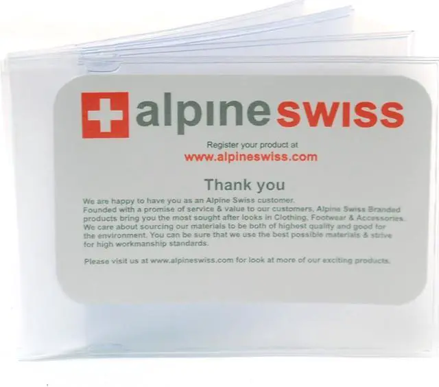 Main image of Alpine Swiss SET OF 2 Wallet Insert Replacements 6 page Card Holder Made in USA