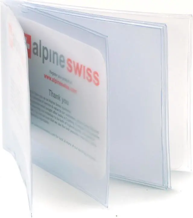 Alt view image 3 of 11 - Alpine Swiss SET OF 2 Wallet Insert Replacements 6 page Card Holder Made in USA