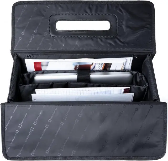 Alt view image 4 of 14 - Alpine Swiss Rolling Briefcase Laptop Bag For Men Women Hard Side Catalog Case Wheels Legal Dividers Lawyer Attache Case Carry-On Business Travel Bag