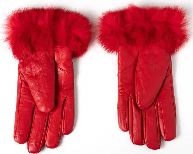 Alt view image 7 of 7 - Alpine Swiss Womens Dressy Gloves Genuine Leather Thermal Lined Faux Fur Cuffs