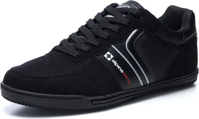 Main image of Alpine Swiss Liam Mens Fashion Sneakers Suede Trim Low Top Lace Up Tennis Shoes