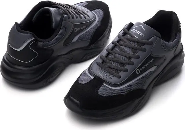 Alt view image 4 of 6 - Alpine Swiss Stuart Mens Chunky Sneakers Retro Platform Dad Tennis Shoes