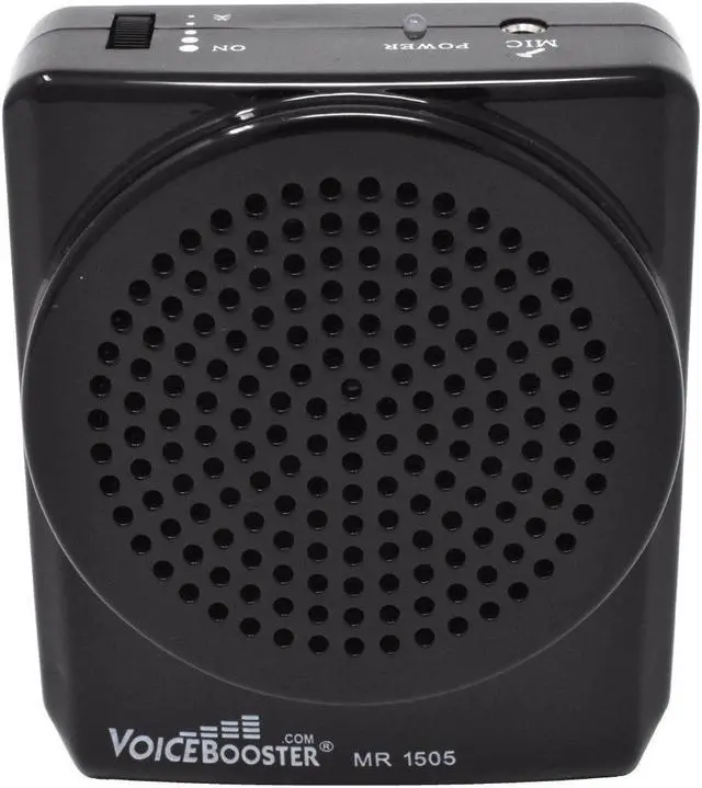 Alt view image 3 of 7 - VoiceBooster Voice Amplifier 12watts Black MR1505 (Aker), Portable, for Teachers, Coaches, Tour Guides, Presentations, Costumes, Etc.