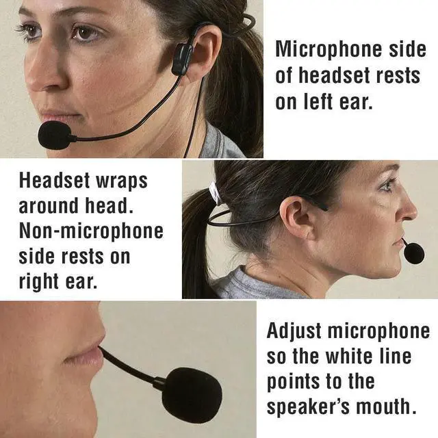 Alt view image 3 of 3 - VoiceBooster Headset Microphone for VoiceBooster & Aker Voice Amplifiers