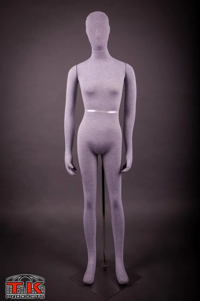 Main image of Female Mannequin, Flexible Posable Full-size In Grey