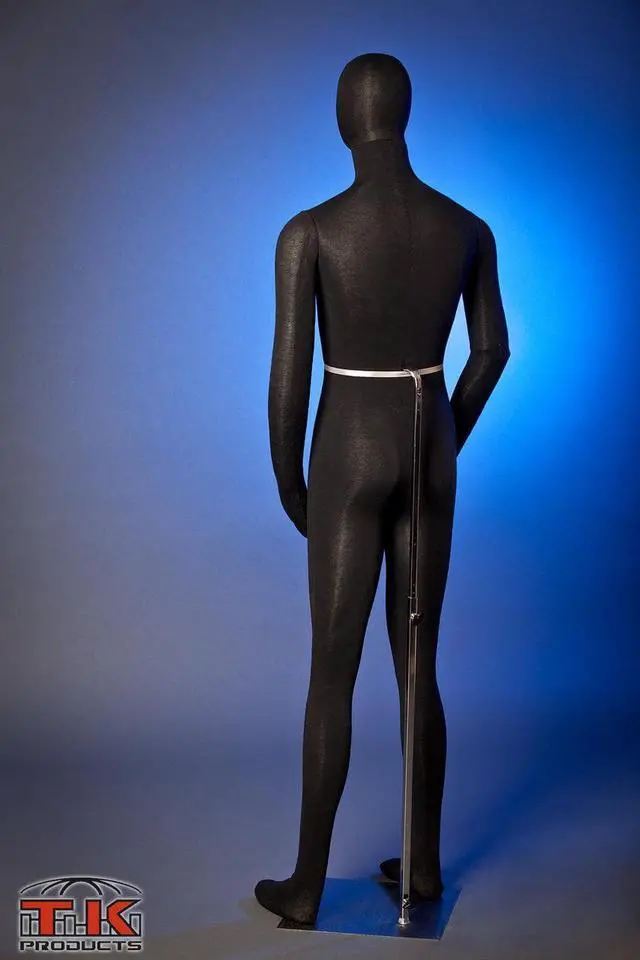 Alt view image 2 of 4 - Male Mannequin, Flexible Posable Full-size In Black