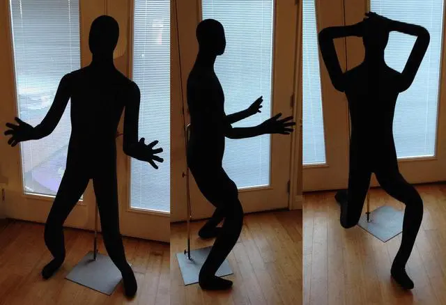 Alt view image 3 of 4 - Male Mannequin, Flexible Posable Full-size In Grey