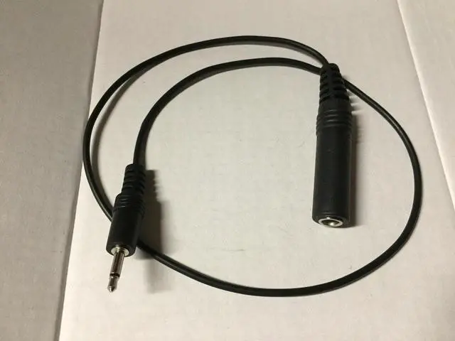 Main image of 6.35mm Female Mono to 3.5mm Male Mono Cable adapter -20in