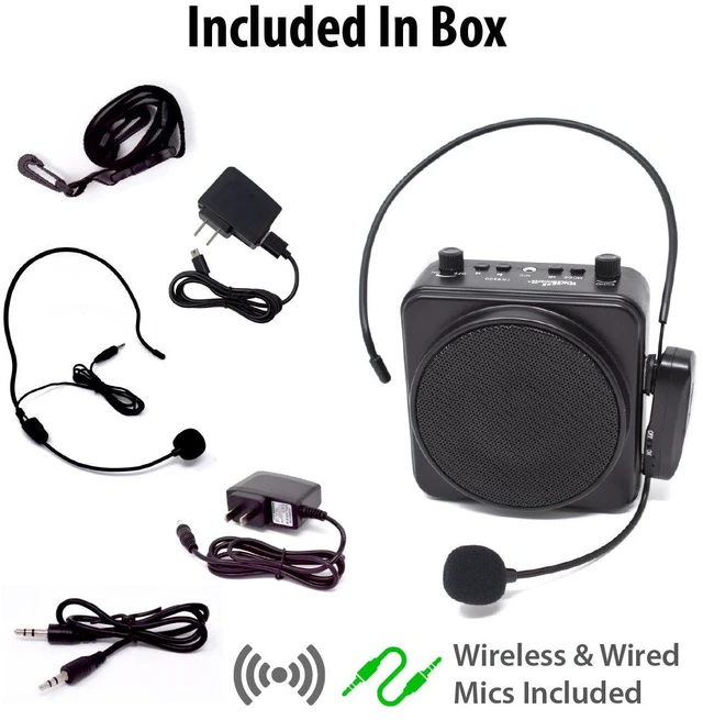 Alt view image 4 of 6 - Wireless VoiceBooster TK9400 22watt Voice Amplifier