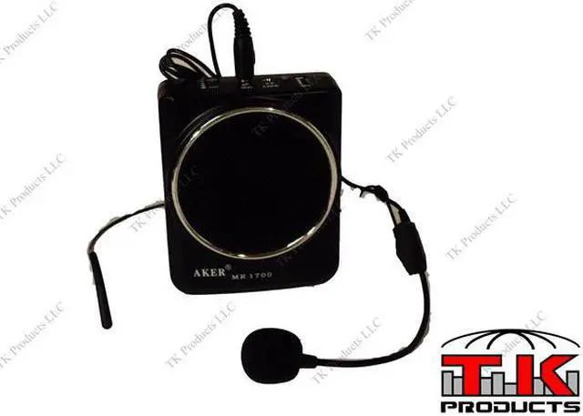 Alt view image 3 of 6 - Aker Voice Amplifier & Mp3 Player 12watts Black MR1700 by TK Products,Portable, for Teachers, Coaches, Tour Guides, Presentations, Costumes, Etc.