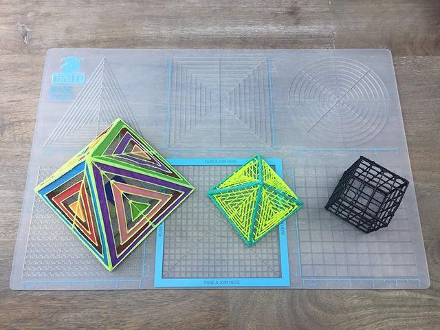 3D Silicon Printing Mat - 12.2x11.4-inch PEN Mat for 3D Pen Compatible with  Stencils - Transparent