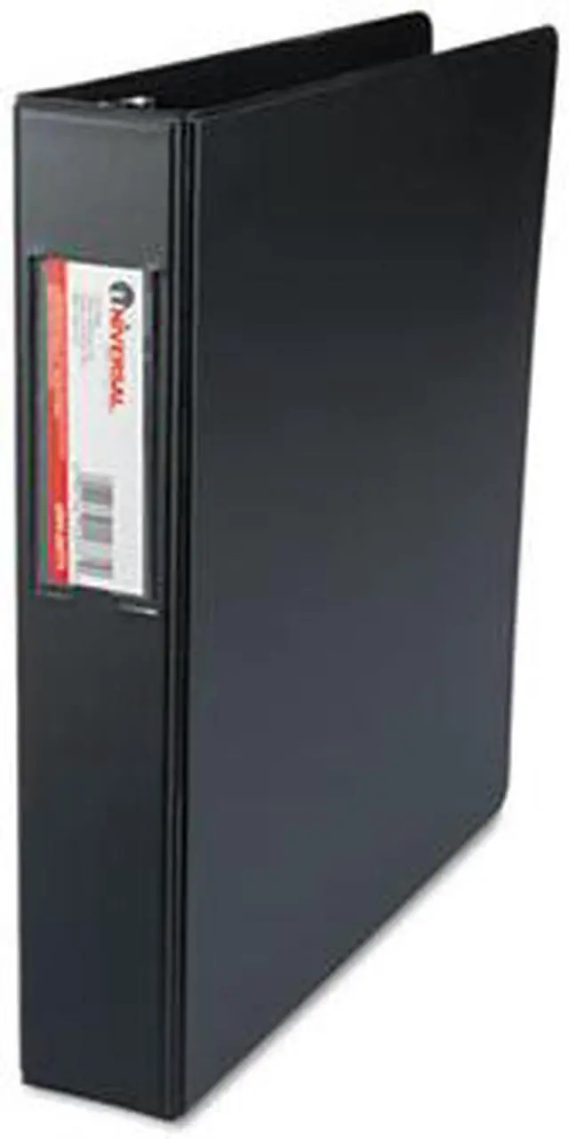 Main image of D-Ring Binder, 1-1/2" Capacity, 8-1/2 x 11, Black - UNV20771