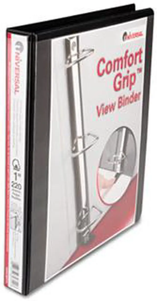Main image of Comfort Grip Deluxe Plus D-Ring View Binder, 1" Capacity, 8-1/2 X 11, Black