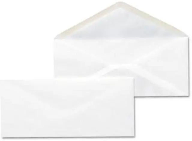 Main image of Business Envelope, V-Flap, #10, White, 500/Box - UNV35210
