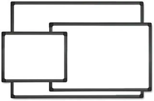 Main image of Dry Erase Board, Melamine, 36 x 24, Black Frame - UNV43628